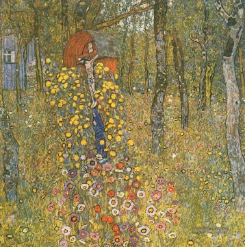 Gustave Klimt Werke - Bauerngarten mit Kruzifix Gustav Klimt